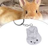 Maxbell Rabbit Keychain Multifunctional Compact Unique Rabbit Memorial Gift Souvenir Style D