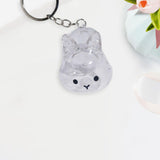 Maxbell Rabbit Keychain Multifunctional Compact Unique Rabbit Memorial Gift Souvenir Style D