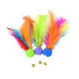 Maxbell 3x Cat Artificial Feather Toys Portable Cute Gift Replaceable Feathers