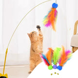 Maxbell 3x Cat Artificial Feather Toys Portable Cute Gift Replaceable Feathers