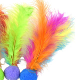 Maxbell 3x Cat Artificial Feather Toys Portable Cute Gift Replaceable Feathers