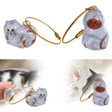 Maxbell Pet Hair Memorial Bottle Remembrance Gift Cute Pendant Cat Hair Keepsake Jar 2.5cmx4.5cm