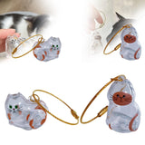 Maxbell Pet Hair Memorial Bottle Remembrance Gift Cute Pendant Cat Hair Keepsake Jar 2.5cmx4.5cm