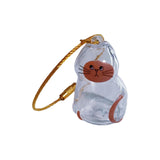 Maxbell Pet Hair Memorial Bottle Remembrance Gift Cute Pendant Cat Hair Keepsake Jar 2.5cmx4.5cm