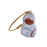 Maxbell Pet Hair Memorial Bottle Remembrance Gift Cute Pendant Cat Hair Keepsake Jar 2.5cmx4.5cm