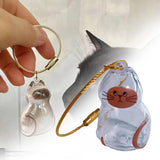 Maxbell Pet Hair Memorial Bottle Remembrance Gift Cute Pendant Cat Hair Keepsake Jar 2.5cmx4.5cm