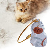 Maxbell Pet Hair Memorial Bottle Remembrance Gift Cute Pendant Cat Hair Keepsake Jar 2.5cmx4.5cm