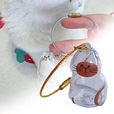 Maxbell Pet Hair Memorial Bottle Remembrance Gift Cute Pendant Cat Hair Keepsake Jar 2.5cmx4.5cm