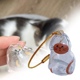 Maxbell Pet Hair Memorial Bottle Remembrance Gift Cute Pendant Cat Hair Keepsake Jar 2.5cmx4.5cm
