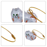 Maxbell Pet Hair Memorial Bottle Remembrance Gift Cute Pendant Cat Hair Keepsake Jar 3.5cmx3cm