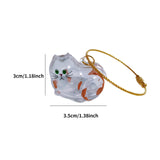 Maxbell Pet Hair Memorial Bottle Remembrance Gift Cute Pendant Cat Hair Keepsake Jar 3.5cmx3cm