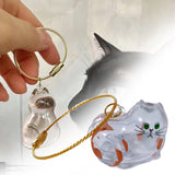 Maxbell Pet Hair Memorial Bottle Remembrance Gift Cute Pendant Cat Hair Keepsake Jar 3.5cmx3cm