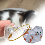 Maxbell Pet Hair Memorial Bottle Remembrance Gift Cute Pendant Cat Hair Keepsake Jar 3.5cmx3cm