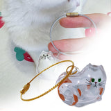 Maxbell Pet Hair Memorial Bottle Remembrance Gift Cute Pendant Cat Hair Keepsake Jar 3.5cmx3cm