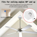 Maxbell Ceiling Fan Box Stable White Sturdy Supports Fan Adjustable Fan Mounting Box