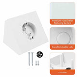 Maxbell Ceiling Fan Box Stable White Sturdy Supports Fan Adjustable Fan Mounting Box