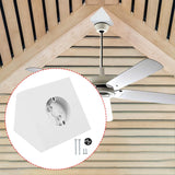 Maxbell Ceiling Fan Box Stable White Sturdy Supports Fan Adjustable Fan Mounting Box