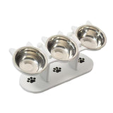 Maxbell Raised Cat Feeder Bowls Dishes Food, Treat and Water for Small Dogs and Cats