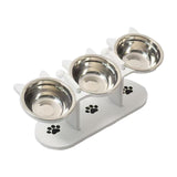 Maxbell Raised Cat Feeder Bowls Dishes Food, Treat and Water for Small Dogs and Cats