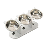 Maxbell Raised Cat Feeder Bowls Dishes Food, Treat and Water for Small Dogs and Cats