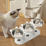 Maxbell Raised Cat Feeder Bowls Dishes Food, Treat and Water for Small Dogs and Cats