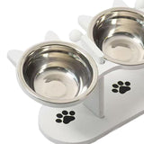 Maxbell Raised Cat Feeder Bowls Dishes Food, Treat and Water for Small Dogs and Cats