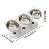 Maxbell Raised Cat Feeder Bowls Dishes Food, Treat and Water for Small Dogs and Cats