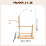 Maxbell Parrot Playstand Parrot Perch Bird Playground for Cage Activity Conure Finch