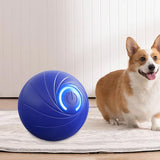 Maxbell Smart Bouncing Ball Electronic Interactive Toy for Biting Exercise Cats Dogs Blue