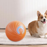 Maxbell Smart Bouncing Ball Electronic Interactive Toy for Biting Exercise Cats Dogs Orange