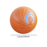 Maxbell Smart Bouncing Ball Electronic Interactive Toy for Biting Exercise Cats Dogs Orange