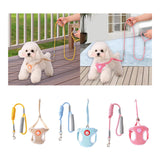 Maxbell Dog Harness with Leash Set Practical Sturdy Pet Training Adjustable Yellow