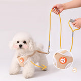 Maxbell Dog Harness with Leash Set Practical Sturdy Pet Training Adjustable Yellow