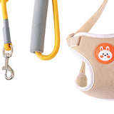Maxbell Dog Harness with Leash Set Practical Sturdy Pet Training Adjustable Yellow