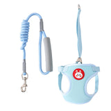 Maxbell Dog Harness with Leash Set Practical Sturdy Pet Training Adjustable Blue
