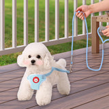 Maxbell Dog Harness with Leash Set Practical Sturdy Pet Training Adjustable Blue