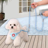 Maxbell Dog Harness with Leash Set Practical Sturdy Pet Training Adjustable Blue