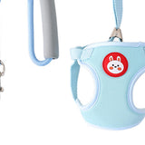 Maxbell Dog Harness with Leash Set Practical Sturdy Pet Training Adjustable Blue