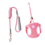 Maxbell Dog Harness with Leash Set Practical Sturdy Pet Training Adjustable Pink