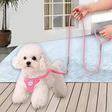 Maxbell Dog Harness with Leash Set Practical Sturdy Pet Training Adjustable Pink