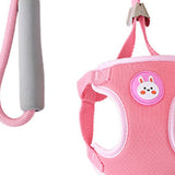 Maxbell Dog Harness with Leash Set Practical Sturdy Pet Training Adjustable Pink