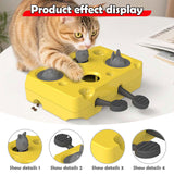 Maxbell Interactive Treat Puzzle Cat Toy Funny Slow Feeding Play Treat Puzzle Feeder