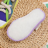 Maxbell Dog Chew Toy Exercise Playing Canvas Shoe Shape Tough Indestructible Tug Toy Purple