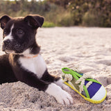 Maxbell Dog Chew Toy Exercise Playing Canvas Shoe Shape Tough Indestructible Tug Toy Yellow