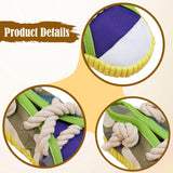 Maxbell Dog Chew Toy Exercise Playing Canvas Shoe Shape Tough Indestructible Tug Toy Yellow