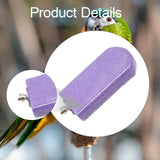 Maxbell Parrot Stand Beak Grinding Stone Nail Trims Bird Perch Platform Violet