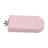 Maxbell Parrot Stand Beak Grinding Stone Nail Trims Bird Perch Platform Pink