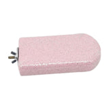 Maxbell Parrot Stand Beak Grinding Stone Nail Trims Bird Perch Platform Pink