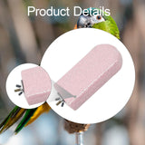 Maxbell Parrot Stand Beak Grinding Stone Nail Trims Bird Perch Platform Pink