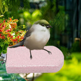 Maxbell Parrot Stand Beak Grinding Stone Nail Trims Bird Perch Platform Pink